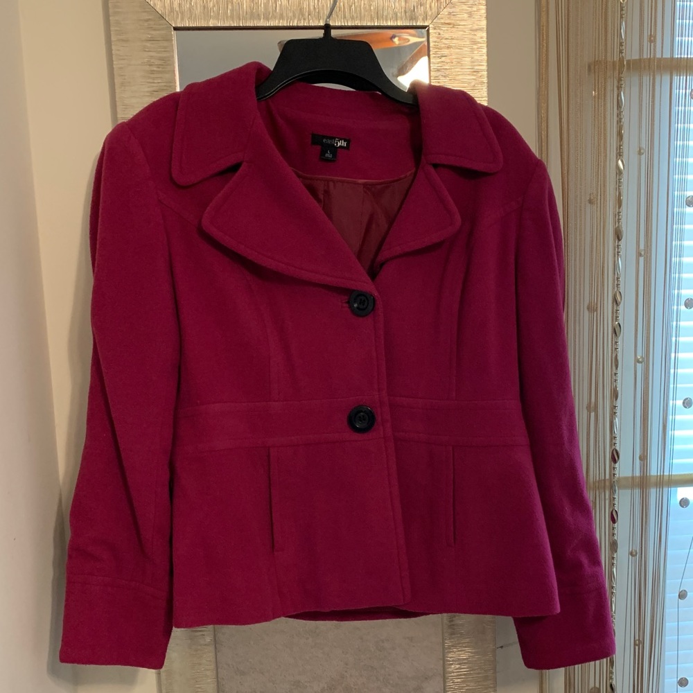 Dark pink coat